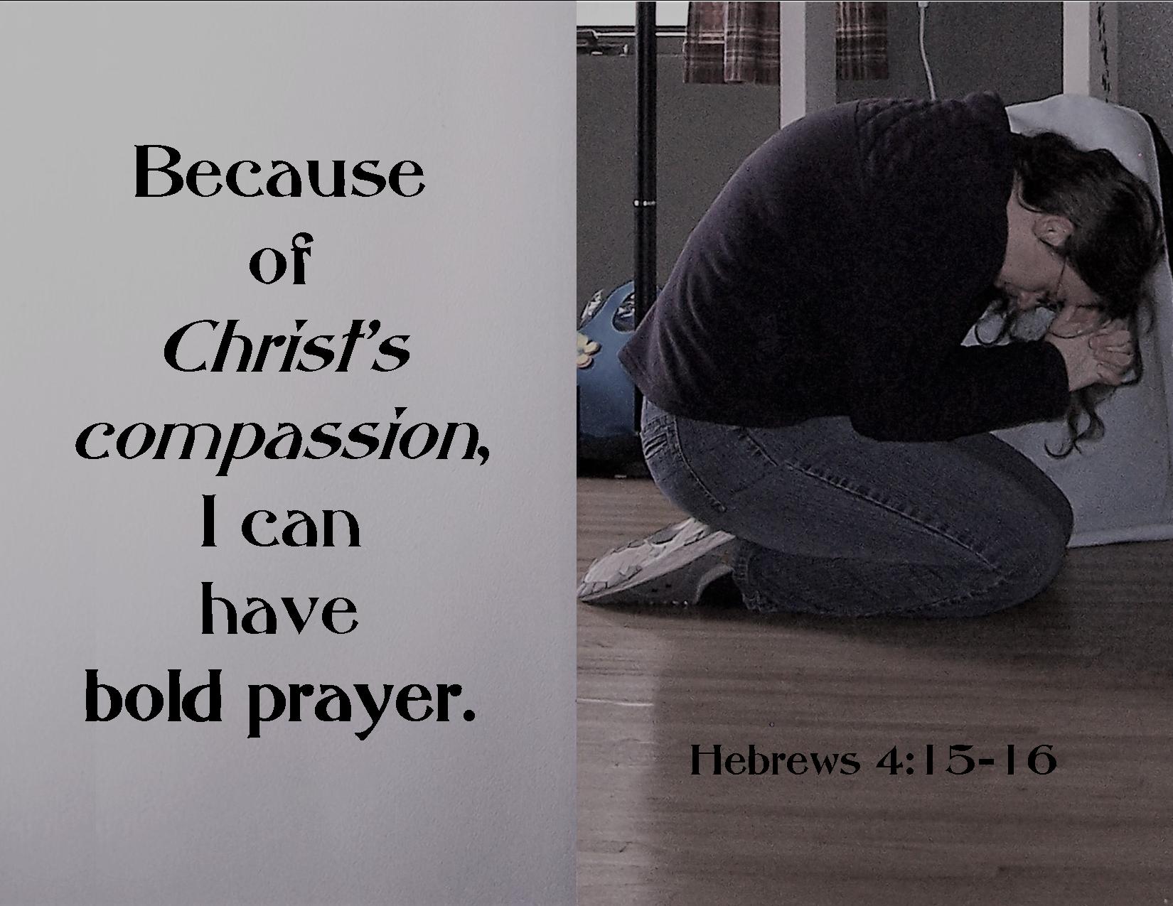 Heb 4 15-16 paraphrase kneel