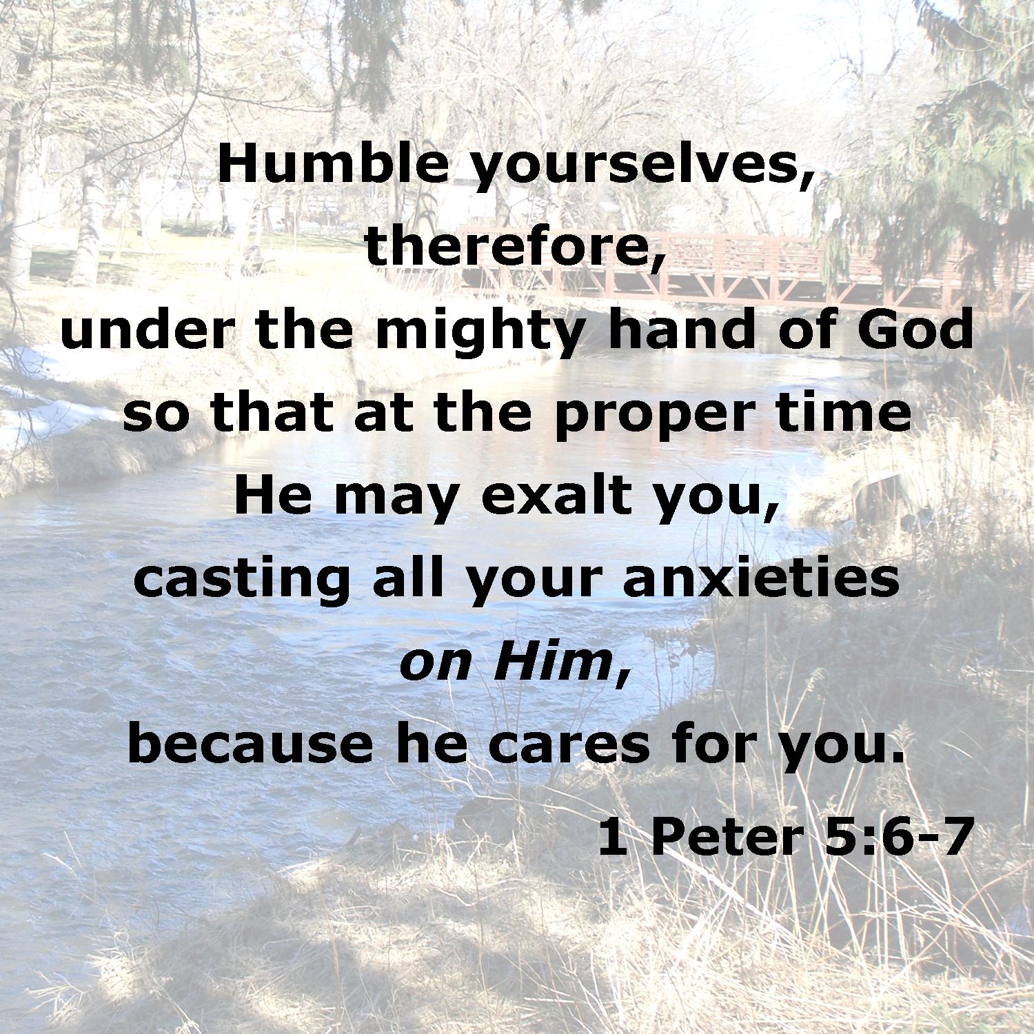 1 Peter 5 6-7